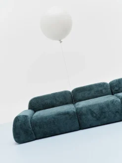 Módulo de esquina de borreguillo bouclé Wolke