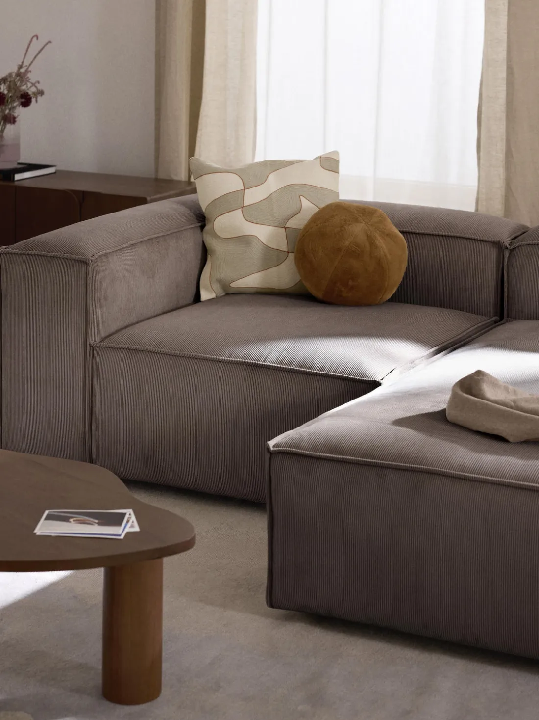 Módulo de esquina de pana sofá Lennon