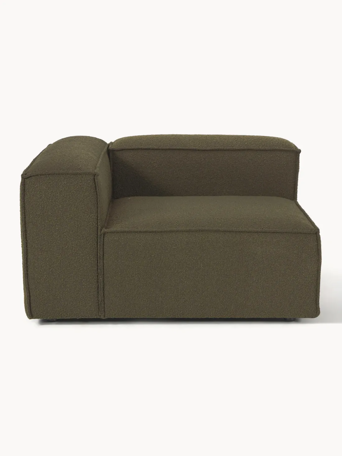 Módulo de esquina en tejido bouclé Lennon