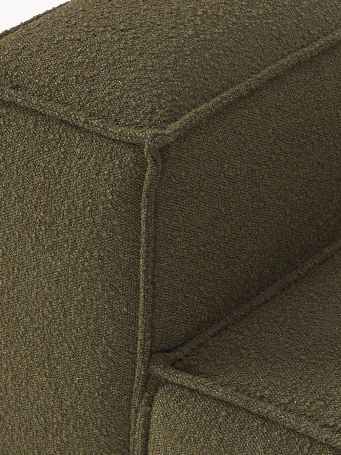 Módulo de esquina en tejido bouclé Lennon