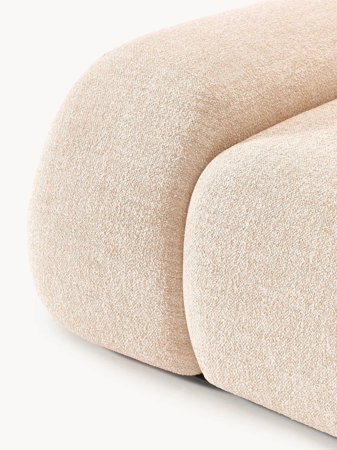 Módulo de esquina en tejido bouclé Wolke