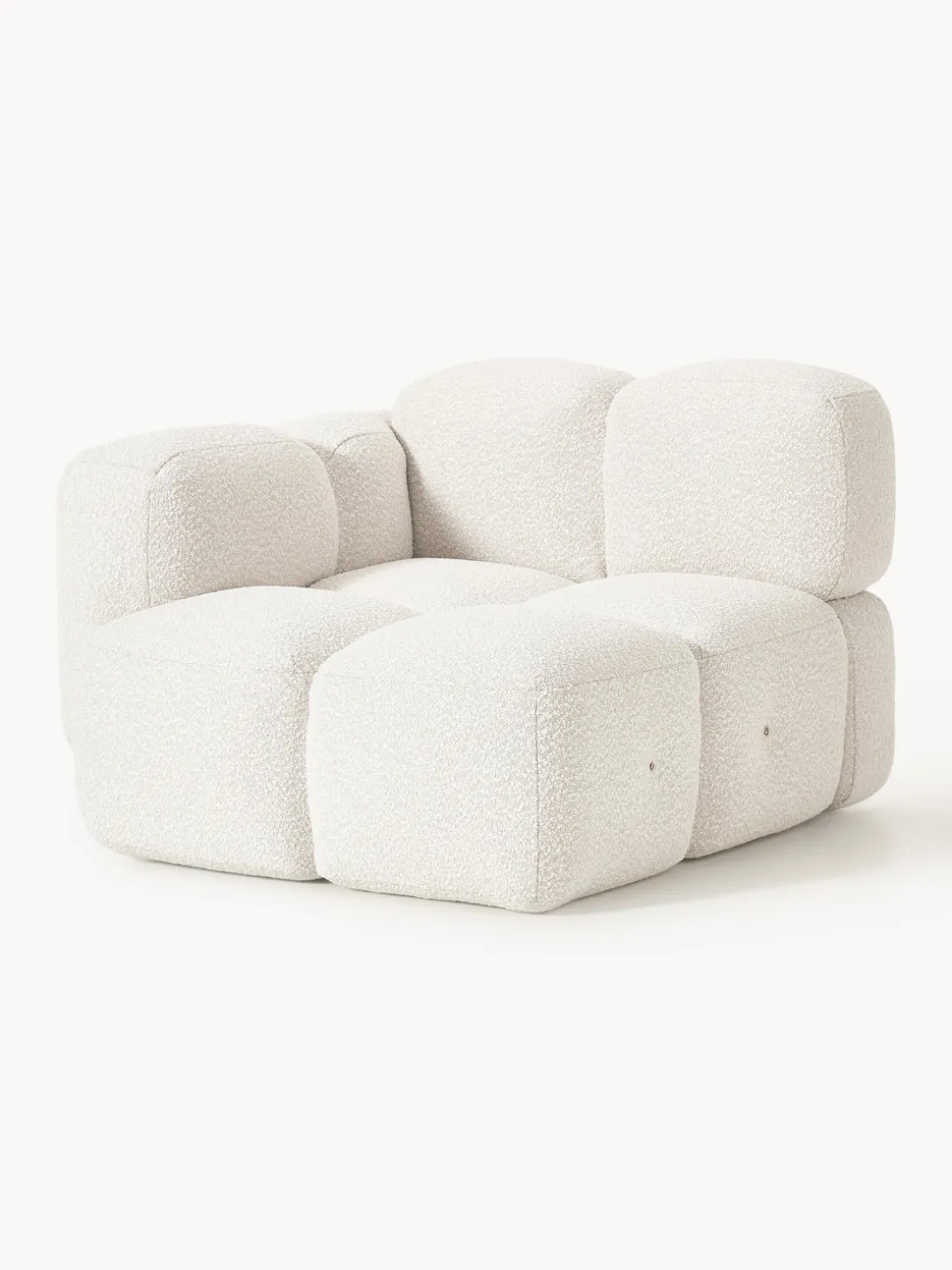 Módulo de esquina en tejido bouclé Tayla