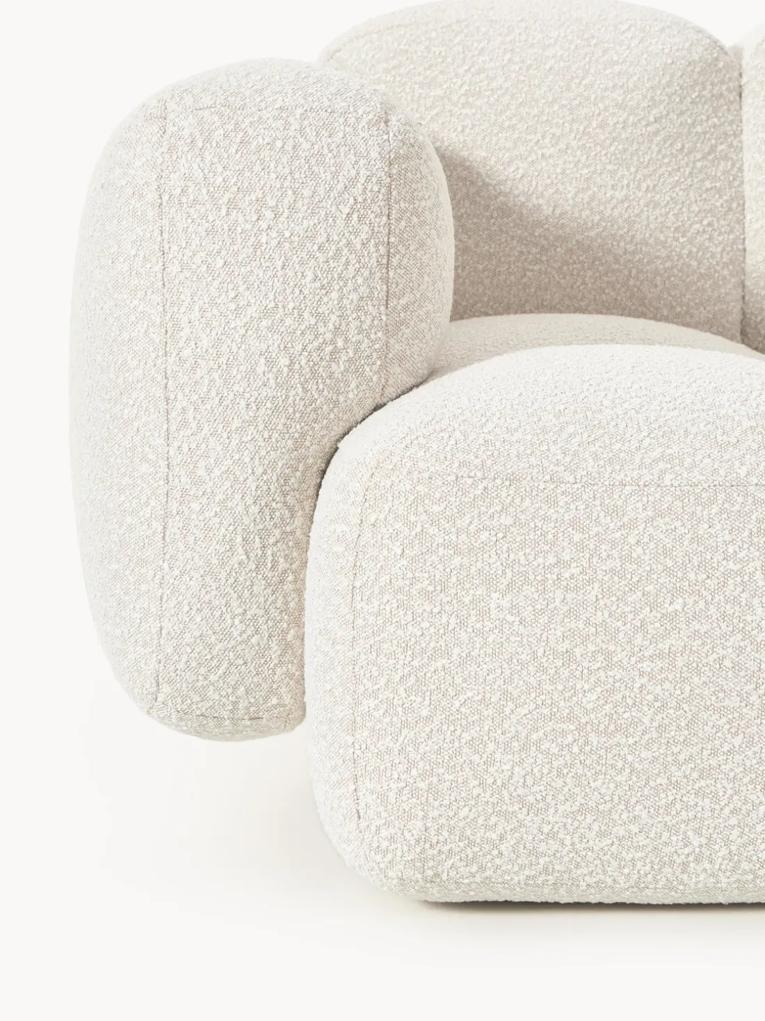 Módulo de esquina en tejido bouclé Tayla