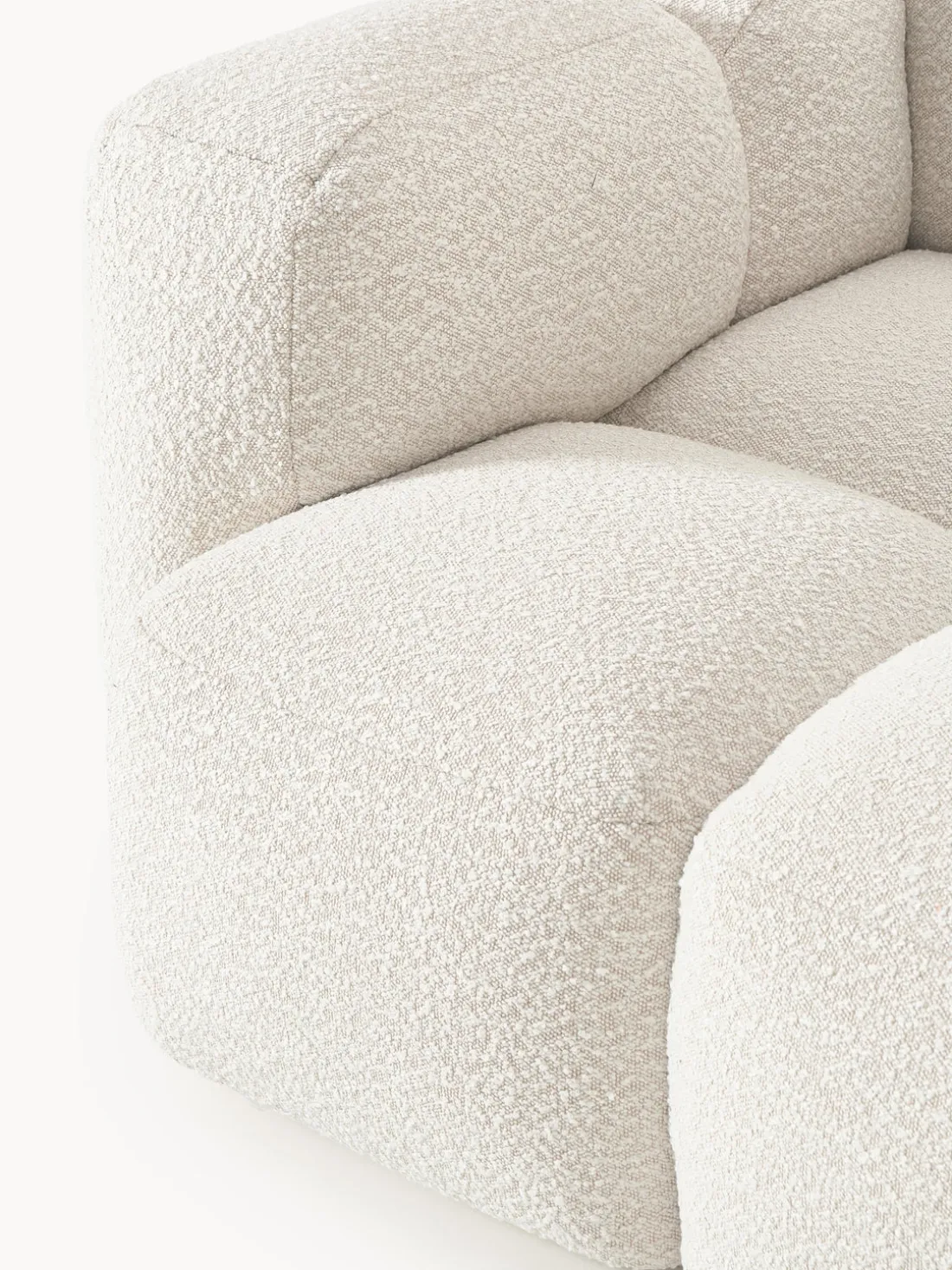 Módulo de esquina en tejido bouclé Tayla