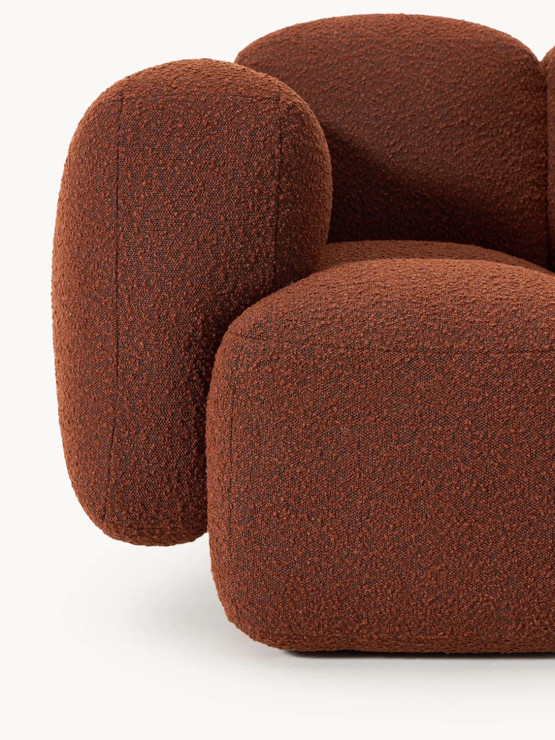 Módulo de esquina en tejido bouclé Tayla