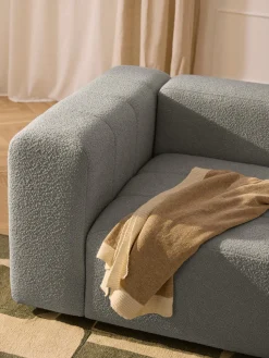 Módulo de esquina en tejido bouclé Lena