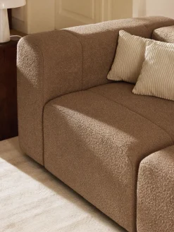 Módulo de esquina en tejido bouclé Lena