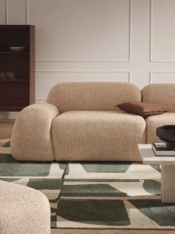 Módulo de esquina en tejido bouclé Wolke