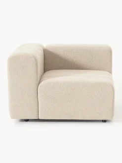 Módulo de esquina en tejido bouclé Lena