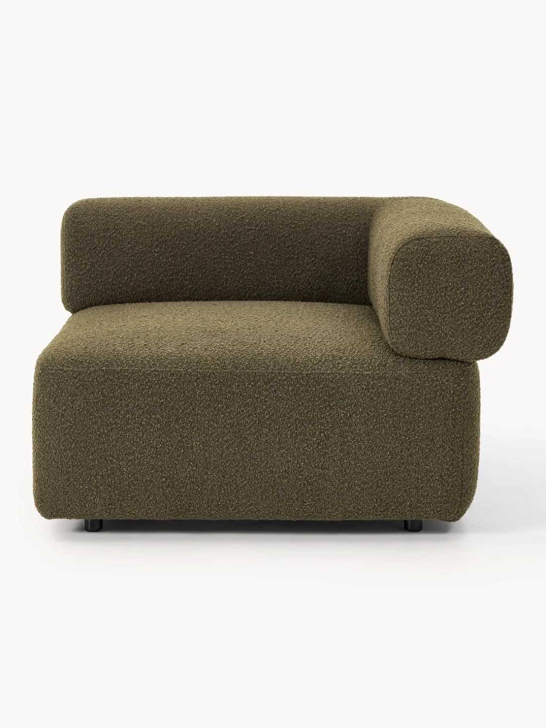 Módulo de esquina en tejido bouclé Anton