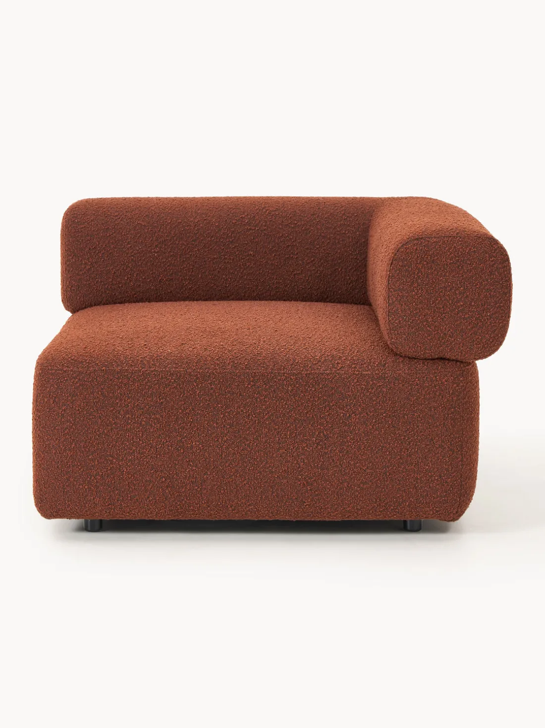 Módulo de esquina en tejido bouclé Anton