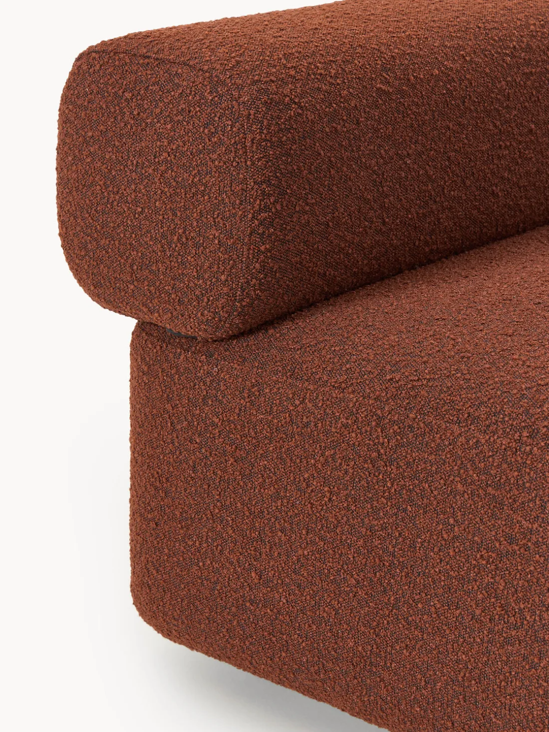 Módulo de esquina en tejido bouclé Anton