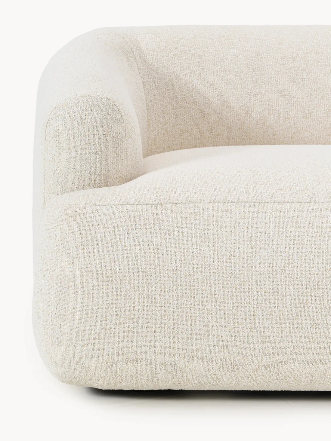 Módulo de esquina en tejido bouclé Sofia