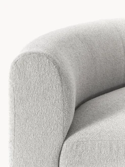 Módulo de esquina redondo en tejido bouclé Sofia