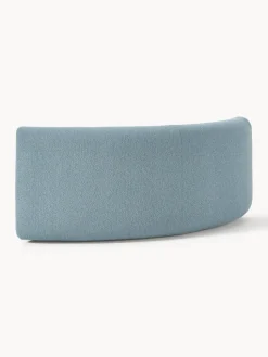 Módulo de esquina redondo en tejido bouclé Sofia