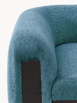 Módulo de esquina redondo de borreguillo bouclé Wolke