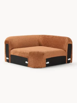 Módulo de esquina redondo de borreguillo bouclé Wolke