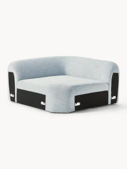 Módulo de esquina redondo en tejido bouclé Wolke