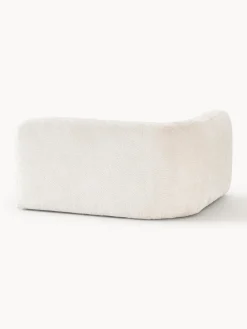 Módulo de esquina redondo de borreguillo bouclé Wolke