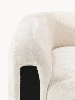 Módulo de esquina redondo de borreguillo bouclé Wolke