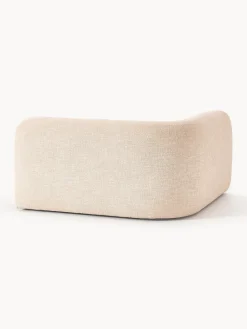 Módulo de esquina redondo en tejido bouclé Wolke