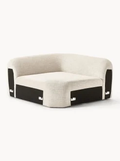 Módulo de esquina redondo en tejido bouclé Wolke