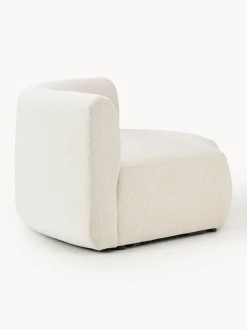 Módulo de esquina redondo en tejido bouclé Sofia