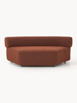 Módulo de esquina redondo en tejido bouclé Anton