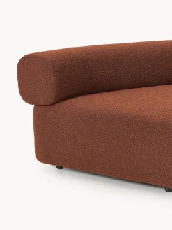 Módulo de esquina redondo en tejido bouclé Anton