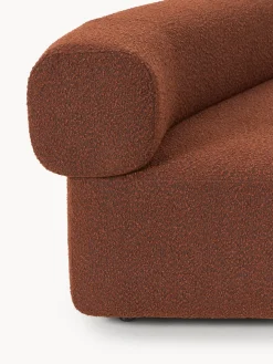 Módulo de esquina redondo en tejido bouclé Anton