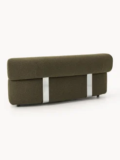 Módulo de esquina redondo en tejido bouclé Anton