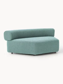 Módulo de esquina redondo en tejido bouclé Anton