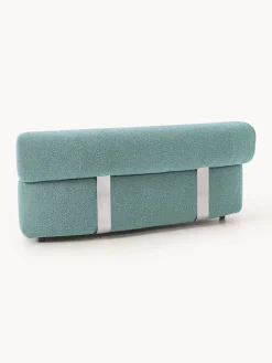 Módulo de esquina redondo en tejido bouclé Anton