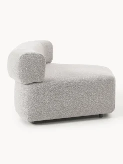 Módulo de esquina redondo en tejido bouclé Anton