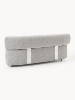 Módulo de esquina redondo en tejido bouclé Anton