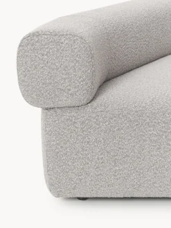 Módulo de esquina redondo en tejido bouclé Anton