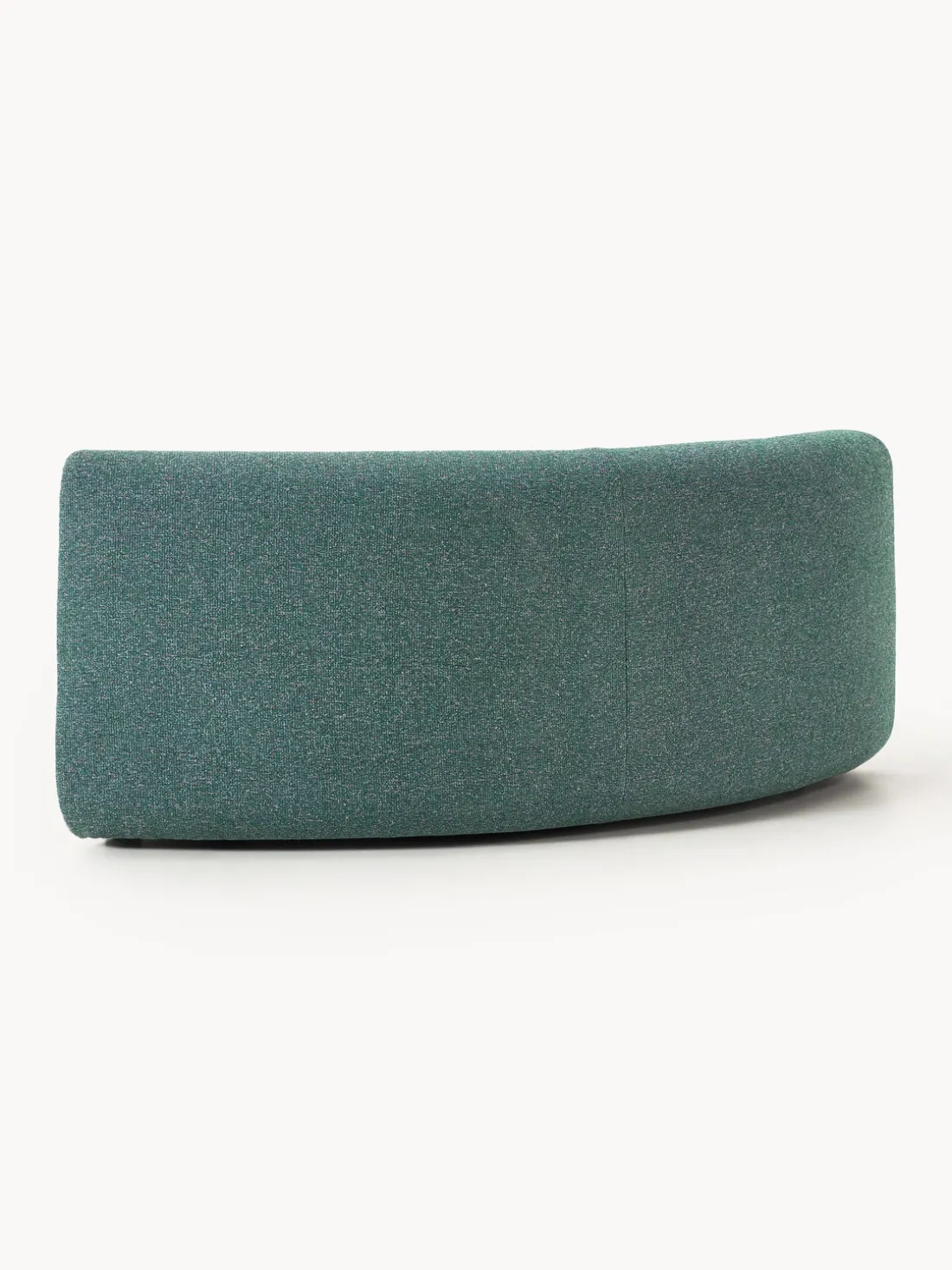 Módulo de esquina redondo en tejido bouclé Sofia