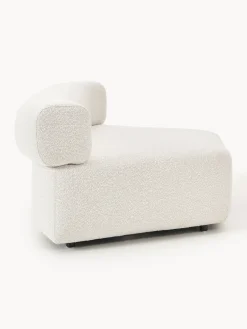 Módulo de esquina redondo en tejido bouclé Anton