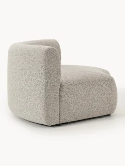 Módulo de esquina redondo en tejido bouclé Sofia