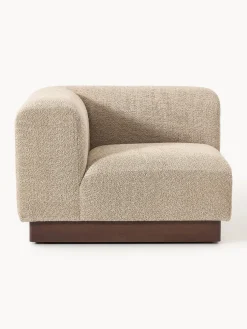 Módulo de esquina sofá de borreguillo bouclé Natalie