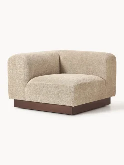 Módulo de esquina sofá de borreguillo bouclé Natalie