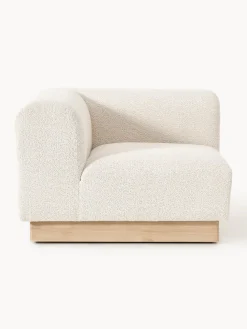 Módulo de esquina sofá de borreguillo bouclé Natalie