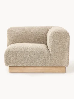 Módulo de esquina sofá de borreguillo bouclé Natalie