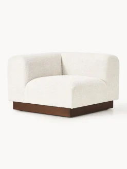 Módulo de esquina sofá de borreguillo bouclé Natalie