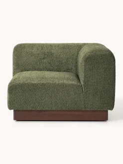 Módulo de esquina sofá de borreguillo bouclé Natalie