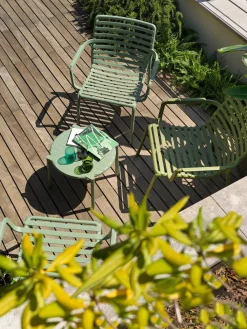 Mesa auxiliar de jardín apilable Doga