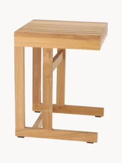 Mesa auxiliar de jardín de madera de teca Cero, 45 cm