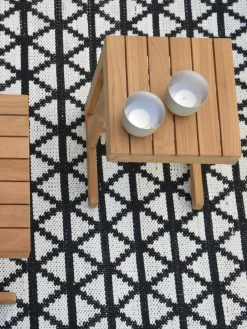 Mesa auxiliar de jardín de madera de teca Cero, 45 cm