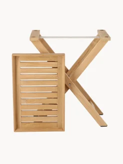 Mesa auxiliar de jardín plegable de madera de teca Chio