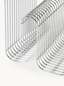 Mesa auxiliar de metal Curva